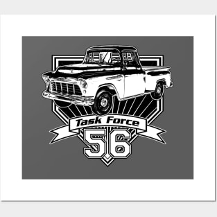 56 Chevy Truck Task Force Posters and Art